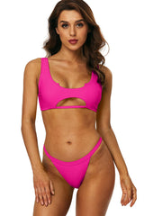 Women's Strappy Longline Triangle Bikini Set