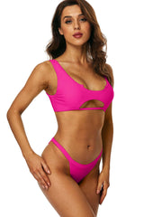 Women's Strappy Longline Triangle Bikini Set