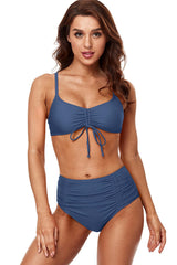 Women Starps Bikini Top With High Rise Bottoms