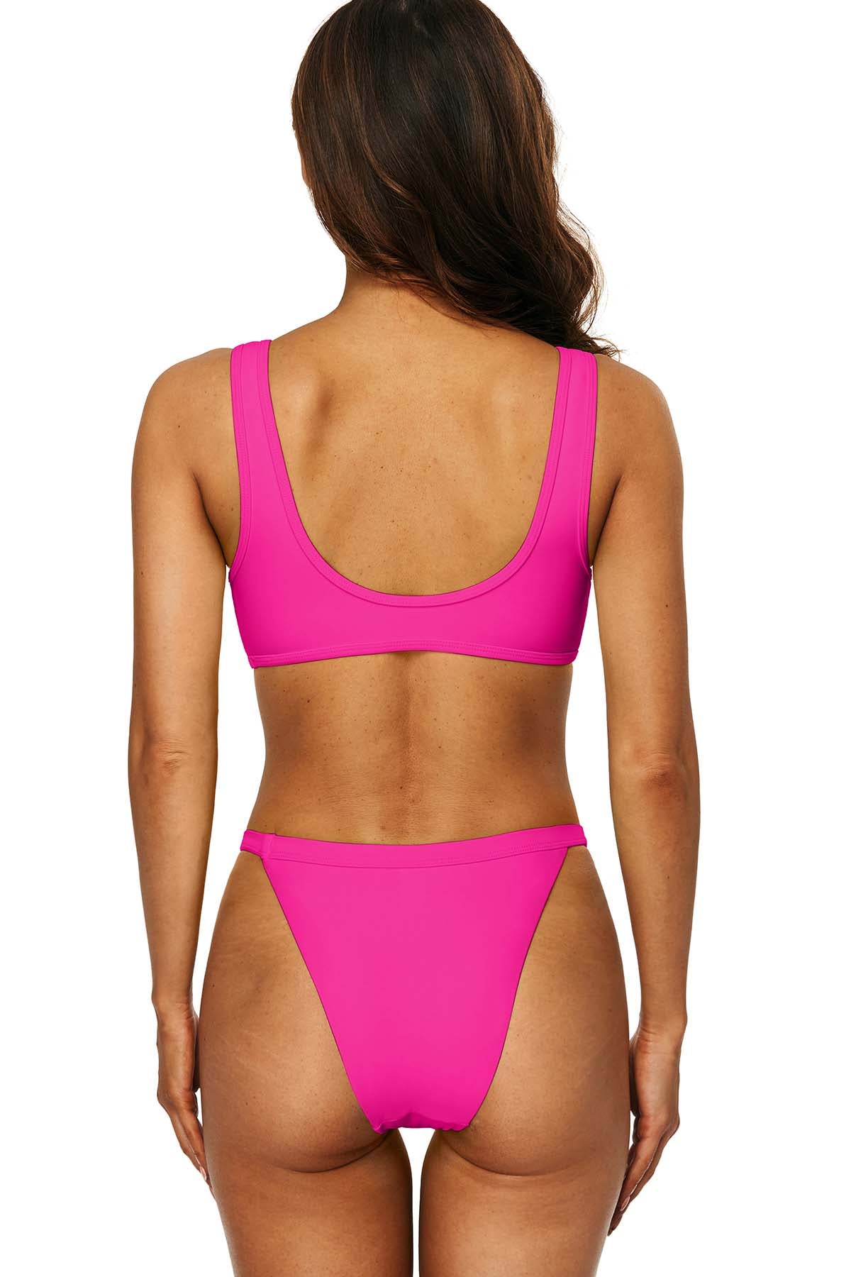 Women's Strappy Longline Triangle Bikini Set